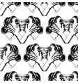 pattern with hand drawn two vector image vector image