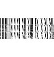 roman numerals vector image vector image