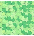 seamless doodle border frame of autumn leaves vector image