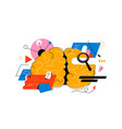 brainstorming finding creative idea vector image vector image