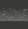 christmas snow falling snowflakes on transparent vector image