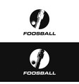 minimalist logo icon foosball vector image