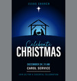 celebrate christmas church insta templates vector image vector image