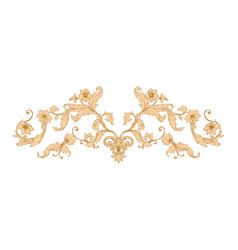 Elements in baroque rococo victorian Royalty Free Vector