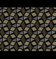 geometry gold black seamless pattern striped vector image
