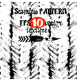 seamless brush pen hand drawn doodle pattern vector image