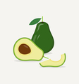 avocado flat icon vector image