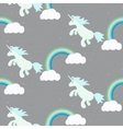 cute unicorn child seamless pattern vector image vector image