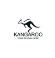 jumping kangaroo icon vector image vector image
