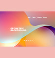 landing page abstract liquid background flowing vector image