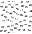 car washing and service seamless pattern vector image