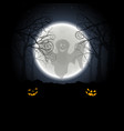 halloween greeting card vector image