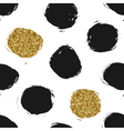 hand drawn circles seamless pattern vector image