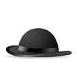 black bowler hat vector image vector image