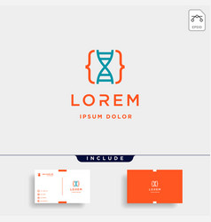 Code programmer logo design icon element Vector Image