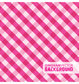 gingham pinky vector image vector image
