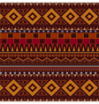 tribal ethnic seamless pattern on brown background vector image