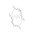 floristic feminine brand logo template vector image vector image