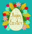 festive postcard to happy easter color vector image