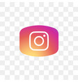 instagram social media icon design template vector image vector image