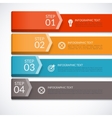 modern infographics number options template vector image