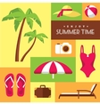 summer icons set 2 vector image vector image