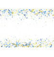abstract confetti banner background in blue vector image vector image