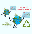 recycling your plastic conceptual vector image