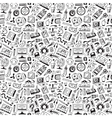 art tools school - seamless background vector image vector image