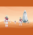 colorful space exploration concept vector image