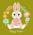 easter bunny vector image vector image