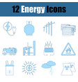 energy icon set vector image