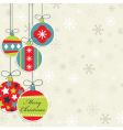 hanging decorations vector image