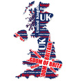 map of uk vector image