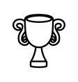 trophy win sport award icon outline vector image vector image