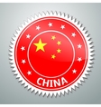 china flag label vector image