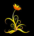 colored flower vector image
