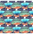 camping adventure badges pattern mountain vector image
