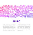 music line design template vector image vector image