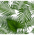 abstract exotic plant seamless pattern palm vector image