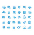 glassmorphism business strategy icons financial vector image vector image