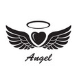 heart with wings vector image