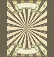 retro sunbeams background vector image vector image