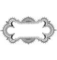 antique frame engraving vector image vector image