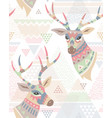 deers pattern vector image vector image