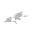 isometric world map dotted effect vector image