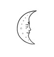 moon symbol tattoo style vector image vector image