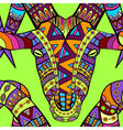 seamless decorative goat background vector image