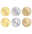 set of medals vector image