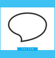 talk bubble speech icon blank empty bubbles vector image vector image